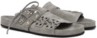 Toga Virilis Grey Suede Slip-On Sandals