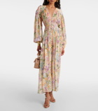 Zimmermann Halliday gathered floral maxi dress