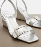 Roger Vivier Belle Vivier metallic leather sandals