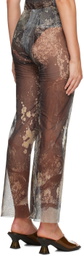 ELLISS Brown Rock Pool Trousers