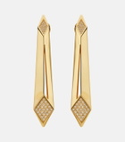 Versace Crystal-embellished drop earrings