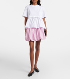 Patou Cotton jersey and faille T-shirt
