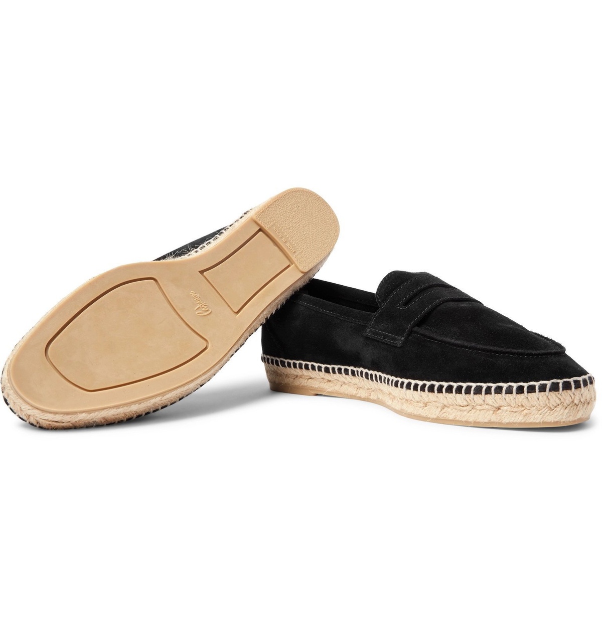 Castaner Slip On Black Suede Loafers Castaner Suede espadrilles loafer - Black - Men|T005100 main image 2