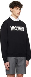 Moschino Black 'Moschino' Institutional Sweatshirt