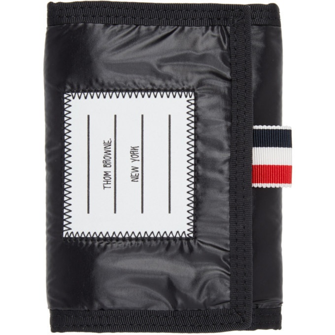 Photo: Thom Browne Black Trifold Wallet