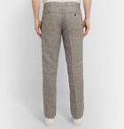Todd Snyder - Grey Slim-Fit Checked Linen Trousers - Gray