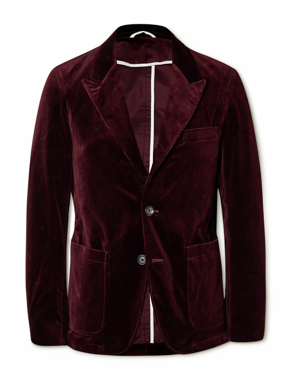 Oliver Spencer - Mansfield Slim-Fit Cotton-Velvet Suit Jacket ...