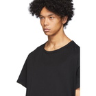 Yohji Yamamoto Black Rouleau Loop Button T-Shirt