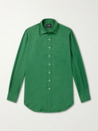 Drake's - Linen Shirt - Green