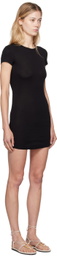 WARDROBE.NYC Black Cap Sleeve Minidress