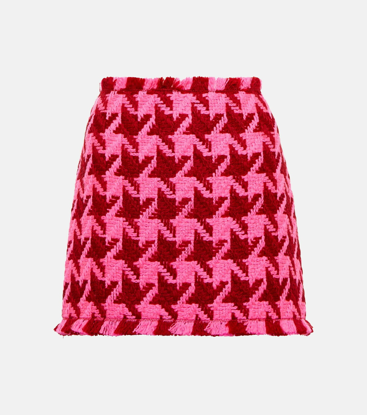 Versace Houndstooth Wool Miniskirt Versace 2787