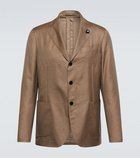 Lardini - Single-breasted cashmere and silk blazer