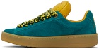 Lanvin Blue & Yellow Future Edition Hyper Curb Sneakers