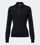 Dolce&Gabbana Embellished cashmere polo sweater