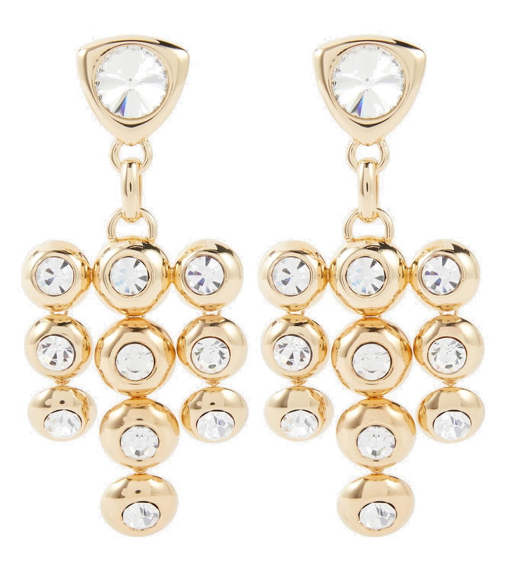 Photo: Area Crystal-embellished drop earrings