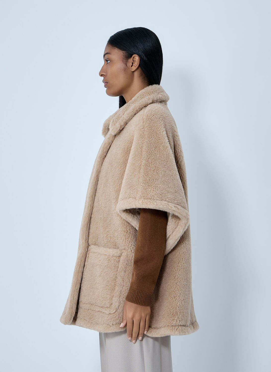 Max Mara Shearling Cape