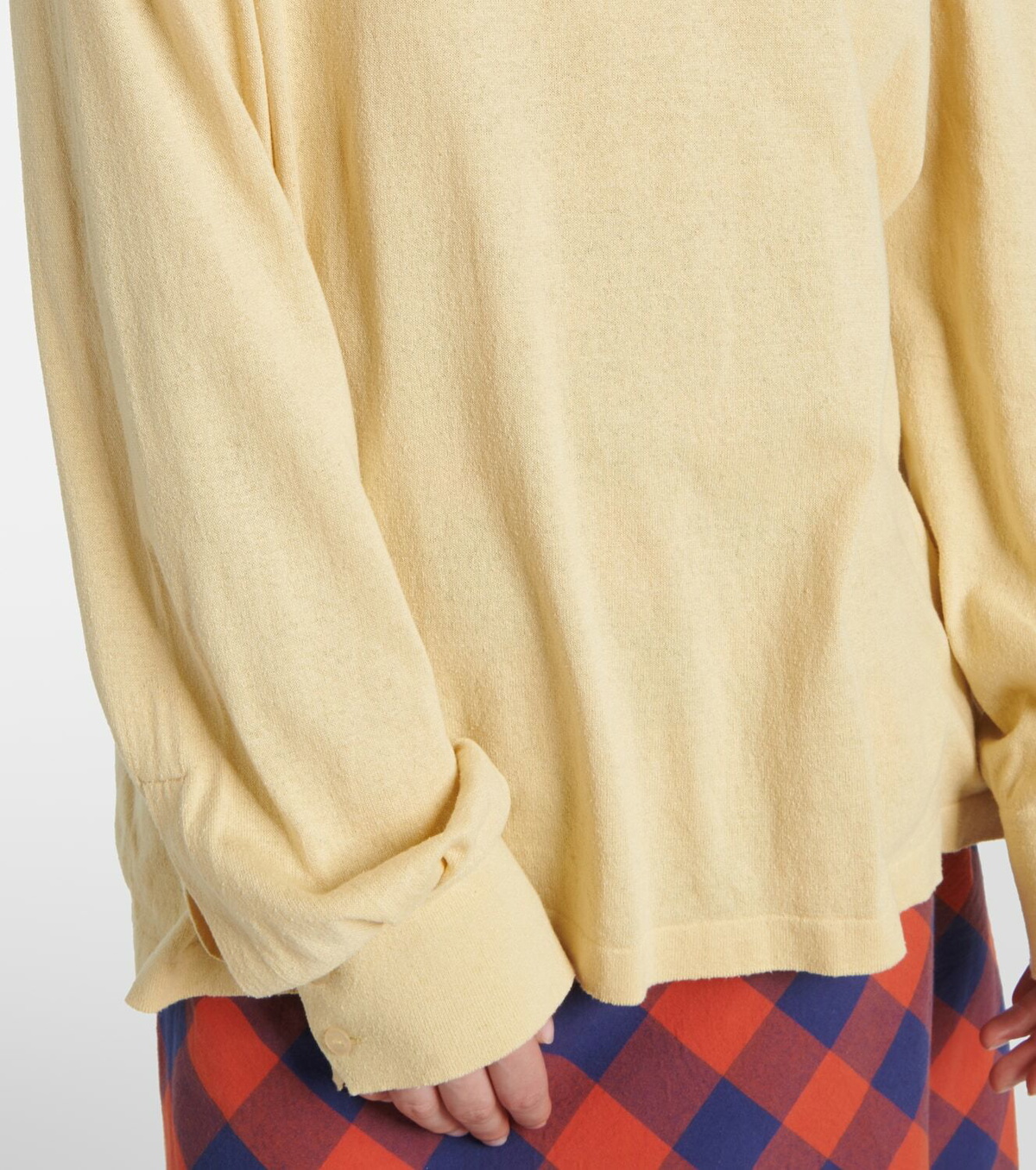 The Row Jovani silk polo sweater