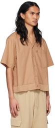 ANDREĀDAMO SSENSE Exclusive Brown Cotton Shirt