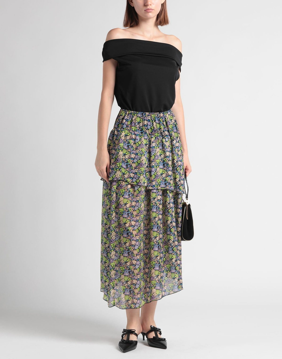Maje Womens Midi skirt Mauve