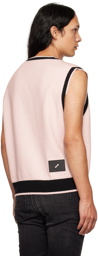 We11done Pink V-Neck Vest
