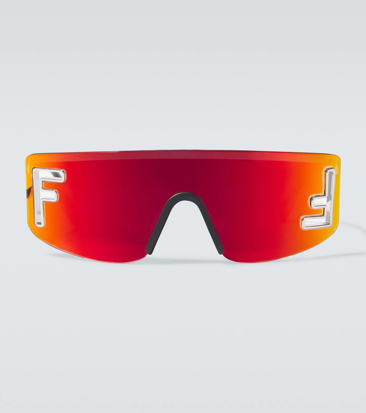 Fendi UNISEX  SHIELD  Sunglasses with Red and Gold Gradient Fendi FS507 624 Red Art Wrap Gradient Designer Italy  main image 4