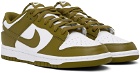 Nike Green & White Dunk Low Retro Sneakers