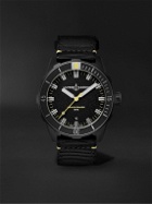 Ulysse Nardin - Diver Limited Edition Automatic 42mm Blackened Stainless Steel and Webbing Watch, Ref. No. 8163-175LE/92