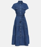Polo Ralph Lauren Denim midi dress