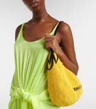 JW Anderson Bulb Small beaded leather-trimmed shoulder bag