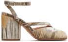 Maison Margiela Beige Tabi Pump Heeled Sandals