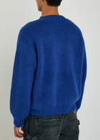 Cherry Los Angeles Won The West Intarsia Alpaca-blend Jumper Blue