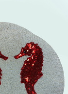 Les-Ottomans Set Of Two Seahorse Beaded Placemats