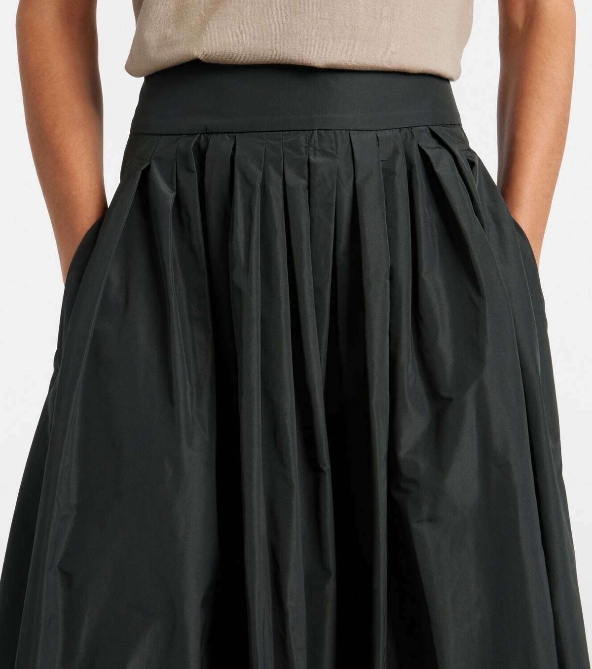 'S Max Mara Taffeta midi skirt
