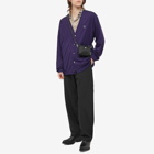 Needles Men's Wool Butterfly Cardigan in Purple