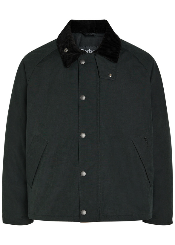Photo: Barbour Transport Padded Cotton-blend Jacket Black