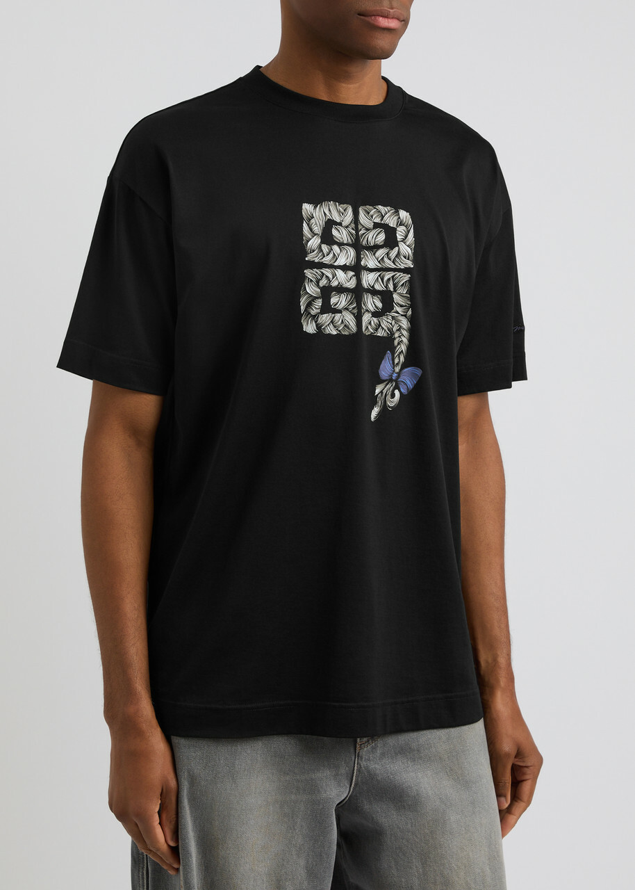Givenchy Logo-print Cotton T-shirt Black Givenchy