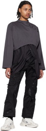 ænrmòus Gray Ciam Shirt & Vest Set