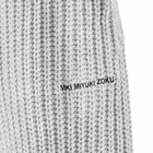 MKI Men's Chunky Rib Knit Wide Leg Joggers in Grey