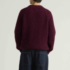 Barbour Men's Scottish Made Donegal Crew END. Exclusive in Merlot