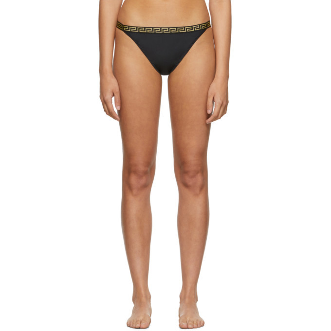 Photo: Versace Underwear Black Small Empire Bikini Bottom