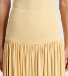 Aya Muse Gathered jersey maxi skirt