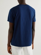 Etro - Logo-Print Cotton-Jersey T-Shirt - Blue