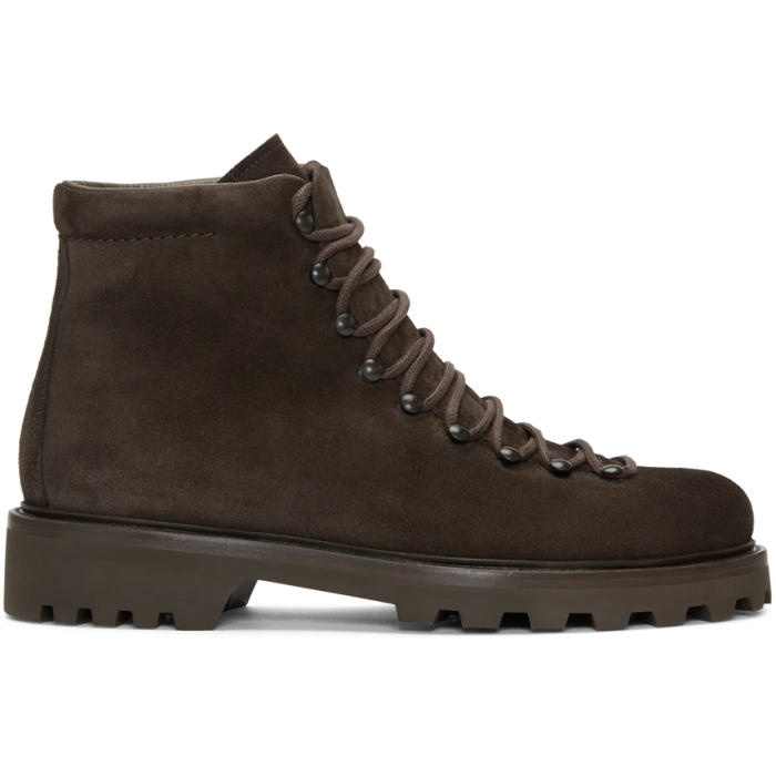Photo: A.P.C. Brown Suede Jura Boots