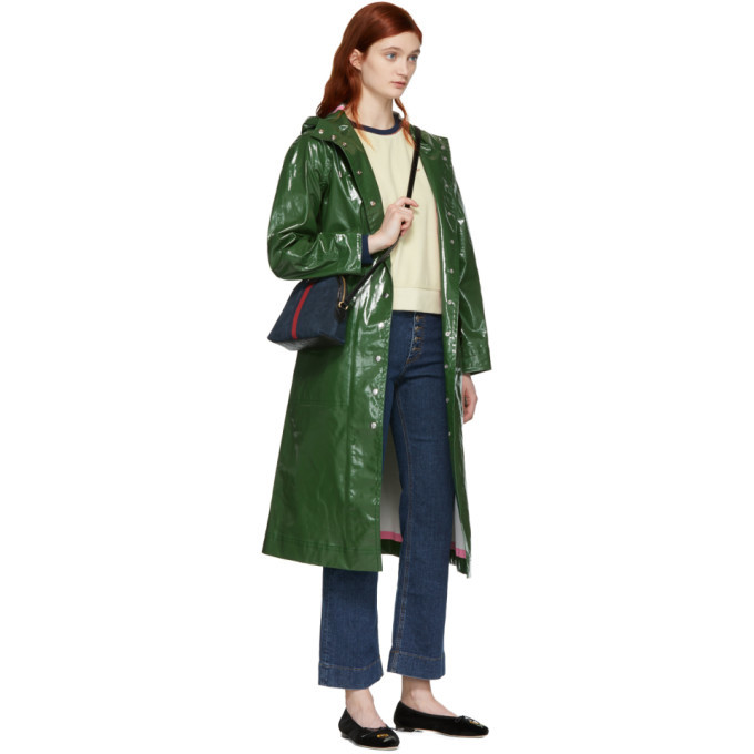 Alexachung Green Hooded Rain Coat Alexachung