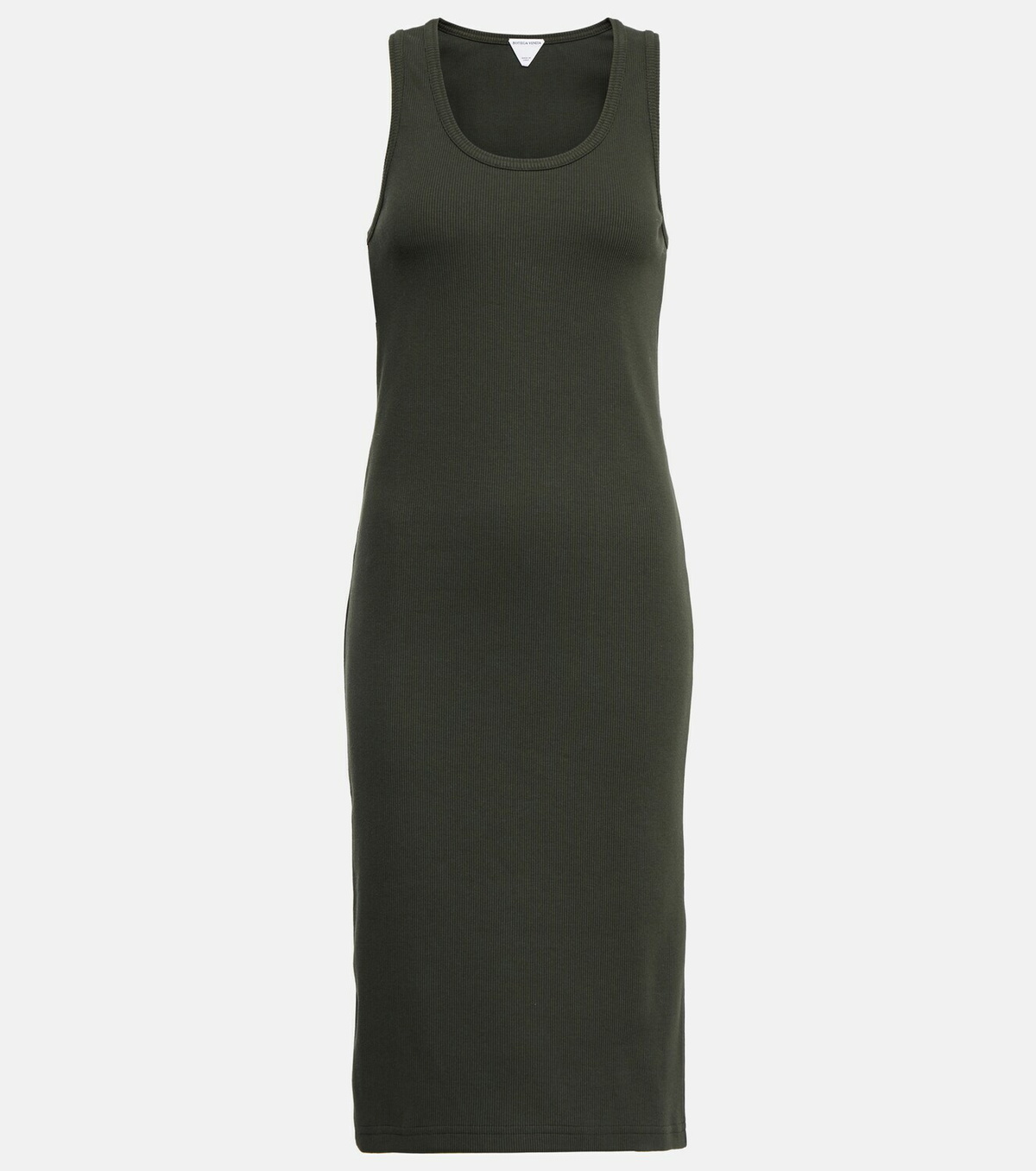 Bottega Veneta One Shoulder Knit Dress - Brown