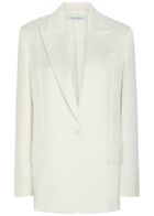 Another Tomorrow Oversized Twill Blazer White