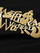Mastermind World - Metallic Logo-Print Cotton-Jersey T-Shirt - Black