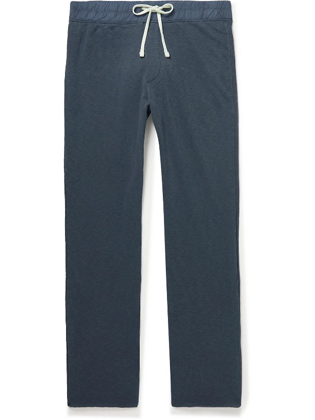 Photo: James Perse - Straight-Leg Supima Cotton-Jersey Sweatpants - Blue
