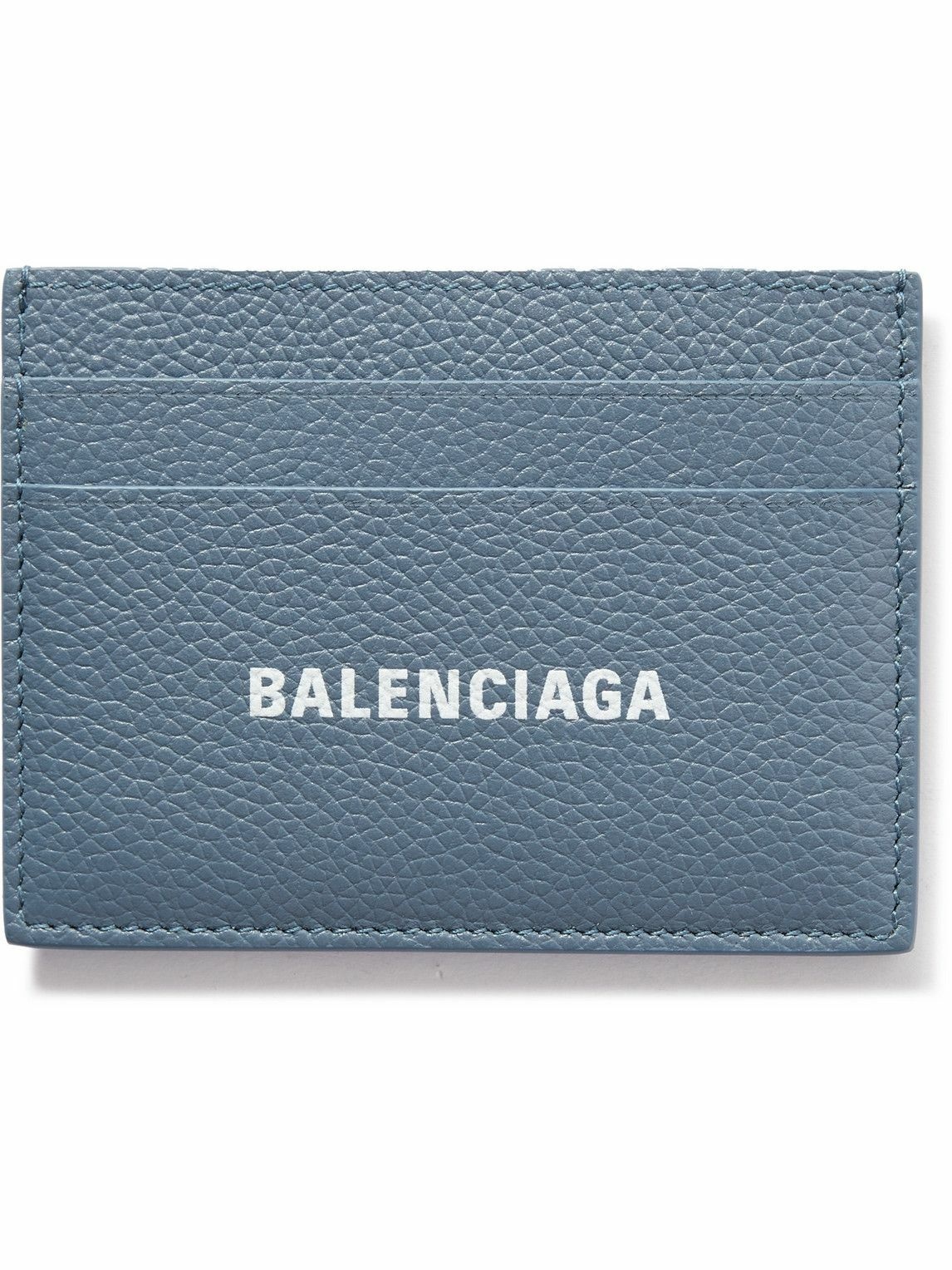 Balenciaga - Logo-Print Full-Grain Leather Cardholder Balenciaga