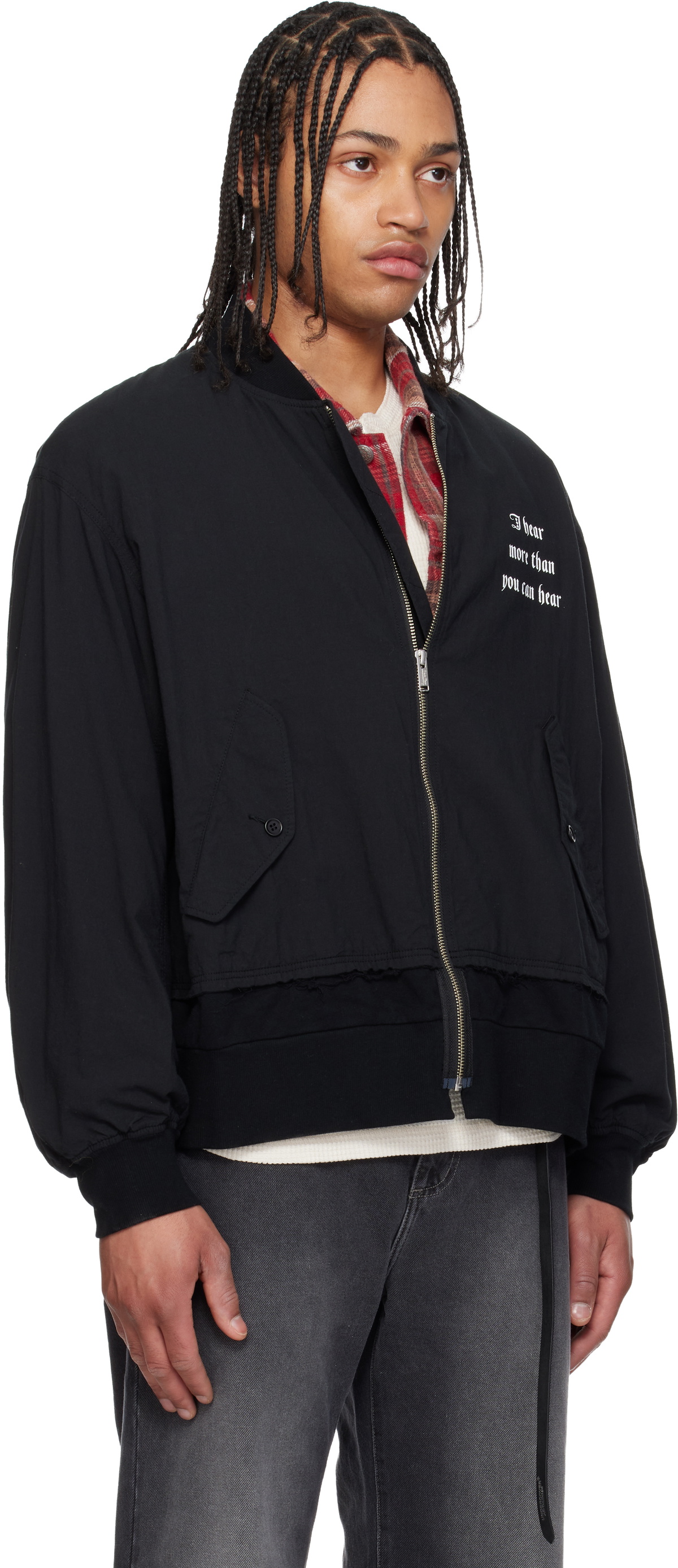 UNDERCOVER Black UP1F4201 Bomber Jacket